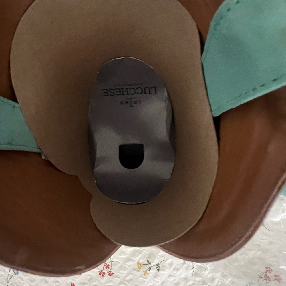 Turquoise Embroidered Knee-High Boots - Picture 3 of 11